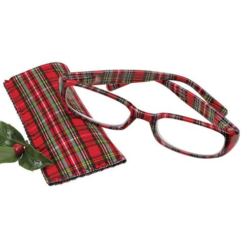 Plaid Reading Glasses .